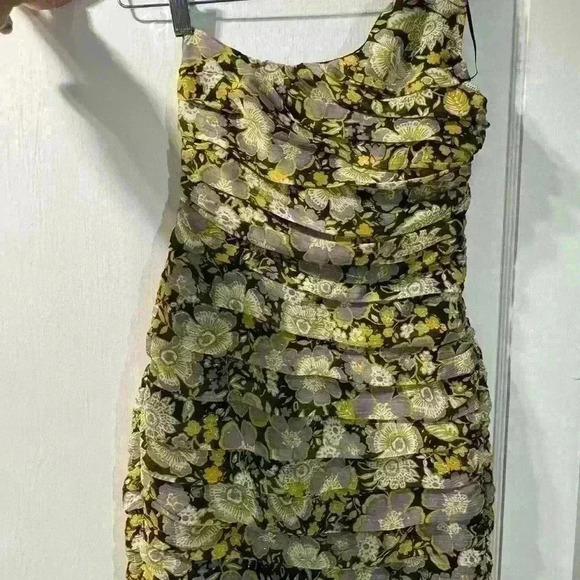 ZARA One Shoulder Mini Dress - Picture 8 of 8